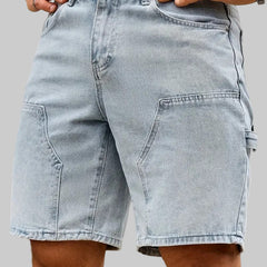 Men's Denim Shorts | Above-Knee Relaxed Fit Cargo Pockets