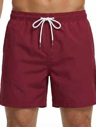 Men's Beach Shorts | Elastic Waist Drawstring Quick Dry