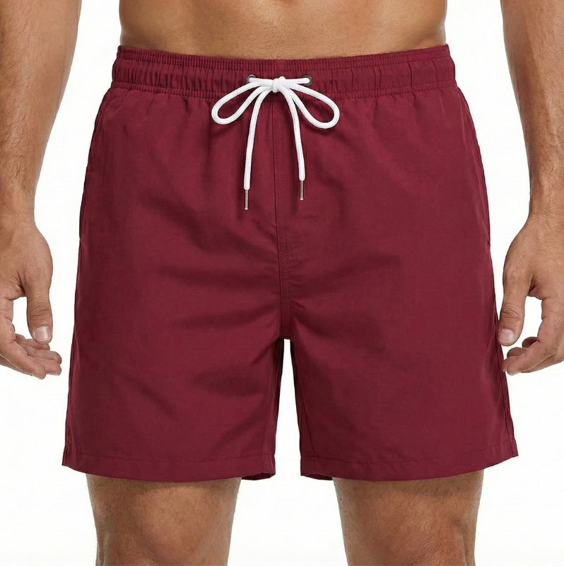 Men's Beach Shorts | Elastic Waist Drawstring Quick Dry