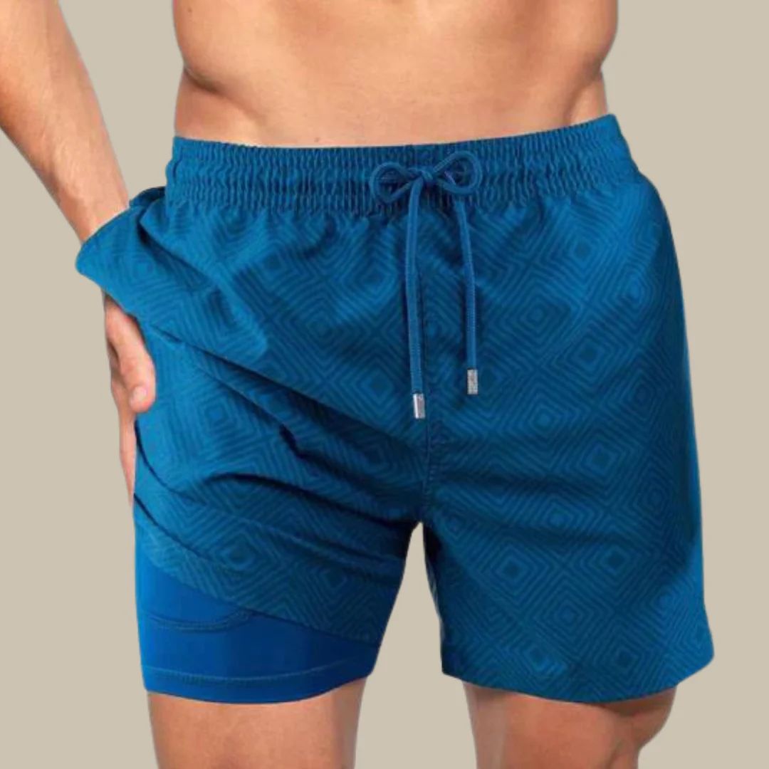 Men's Board Shorts | Flamingo Print Inner Liner Pocket