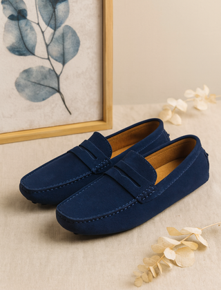 Men's Casual Penny Loafers | Slip-On Suede Moccasin Comfort