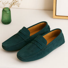 Men's Casual Penny Loafers | Slip-On Suede Moccasin Comfort
