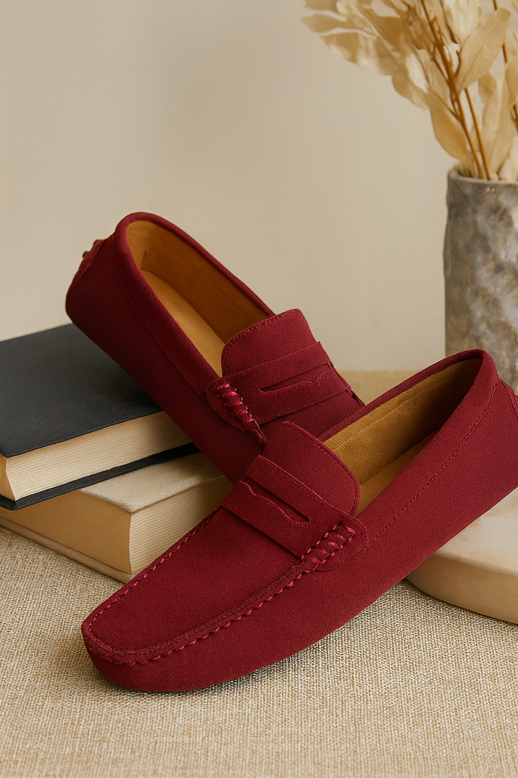 Men's Casual Penny Loafers | Slip-On Suede Moccasin Comfort