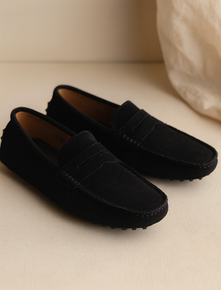 Men's Casual Penny Loafers | Slip-On Suede Moccasin Comfort