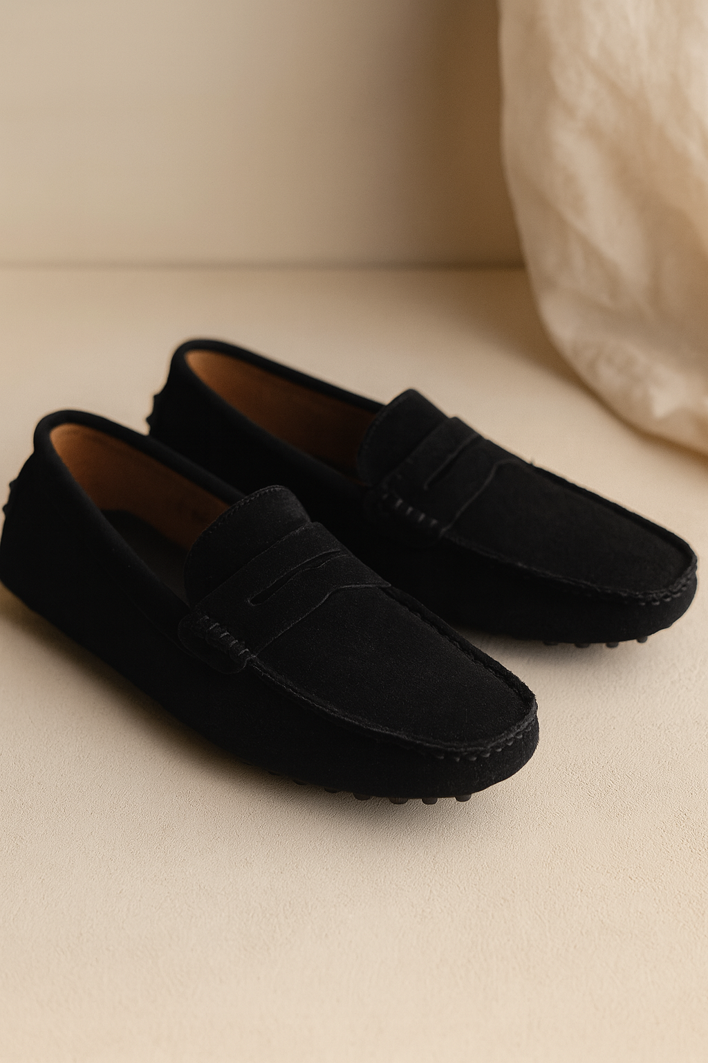 Men's Casual Penny Loafers | Slip-On Suede Moccasin Comfort