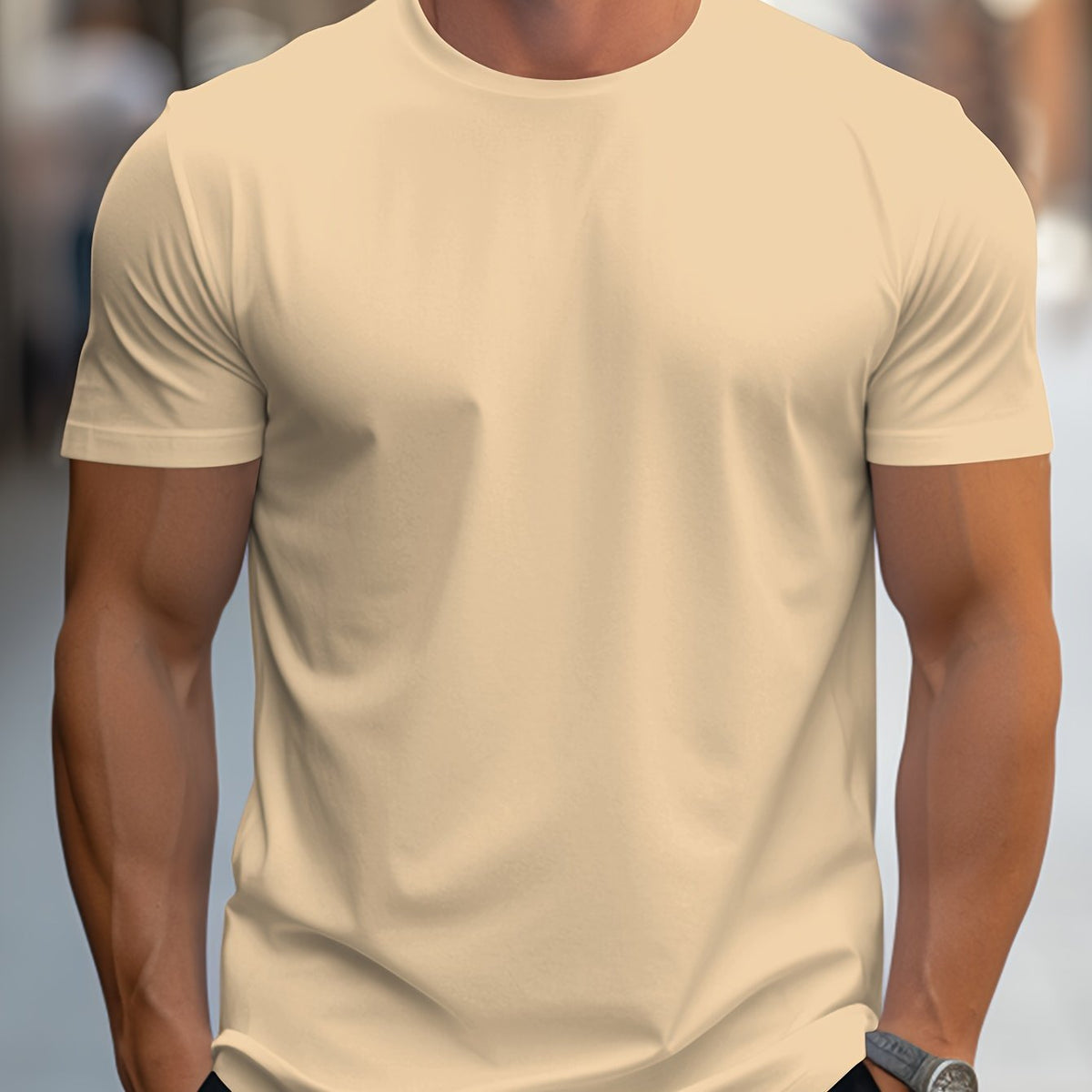 Men's T Shirt | Crew Neck Short Sleeve Knit