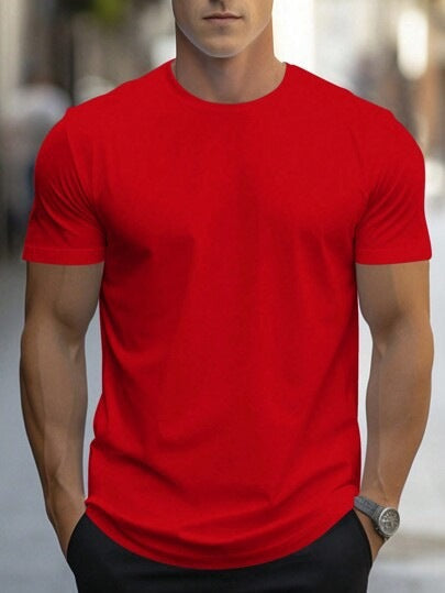 Men's T Shirt | Crew Neck Short Sleeve Knit