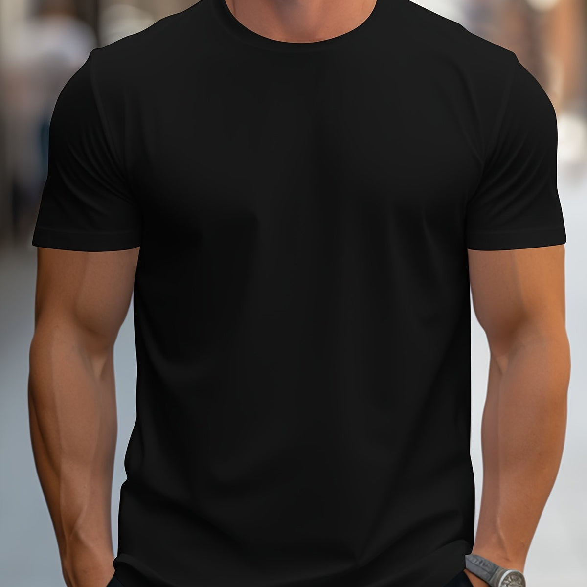 Men's T Shirt | Crew Neck Short Sleeve Knit