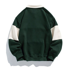 Men's Rugby Shirt | Collared Polo Button Knit Long Sleeve