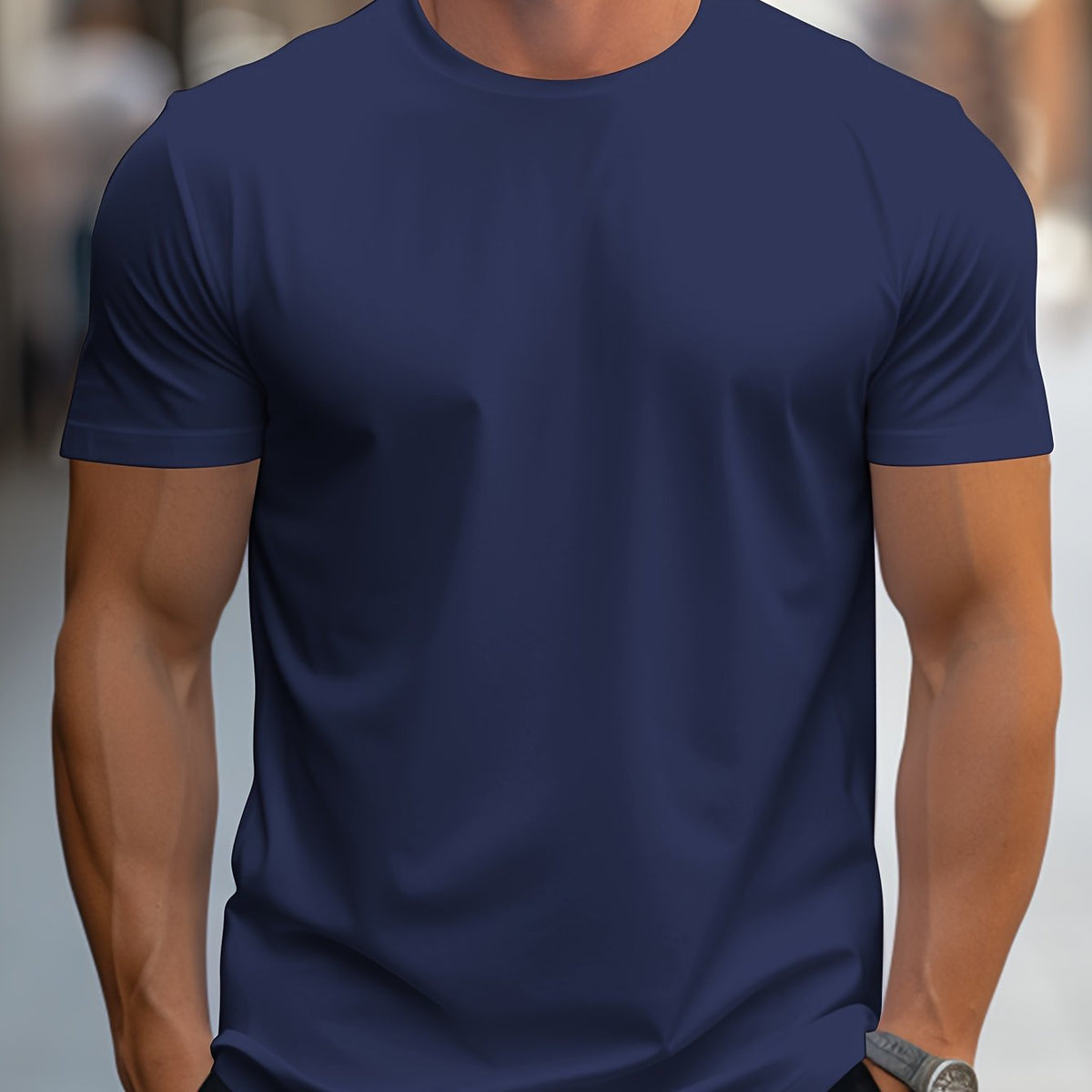 Men's T Shirt | Crew Neck Short Sleeve Knit
