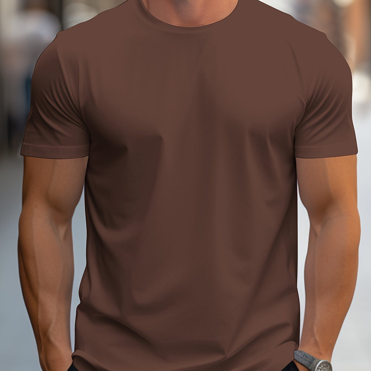 Men's T Shirt | Crew Neck Short Sleeve Knit