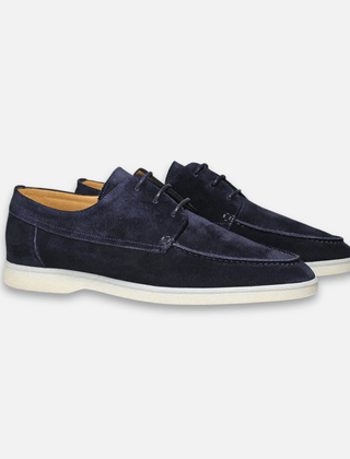 Boat Shoe For Men | Lace-Up Moc Toe Rubber Sole
