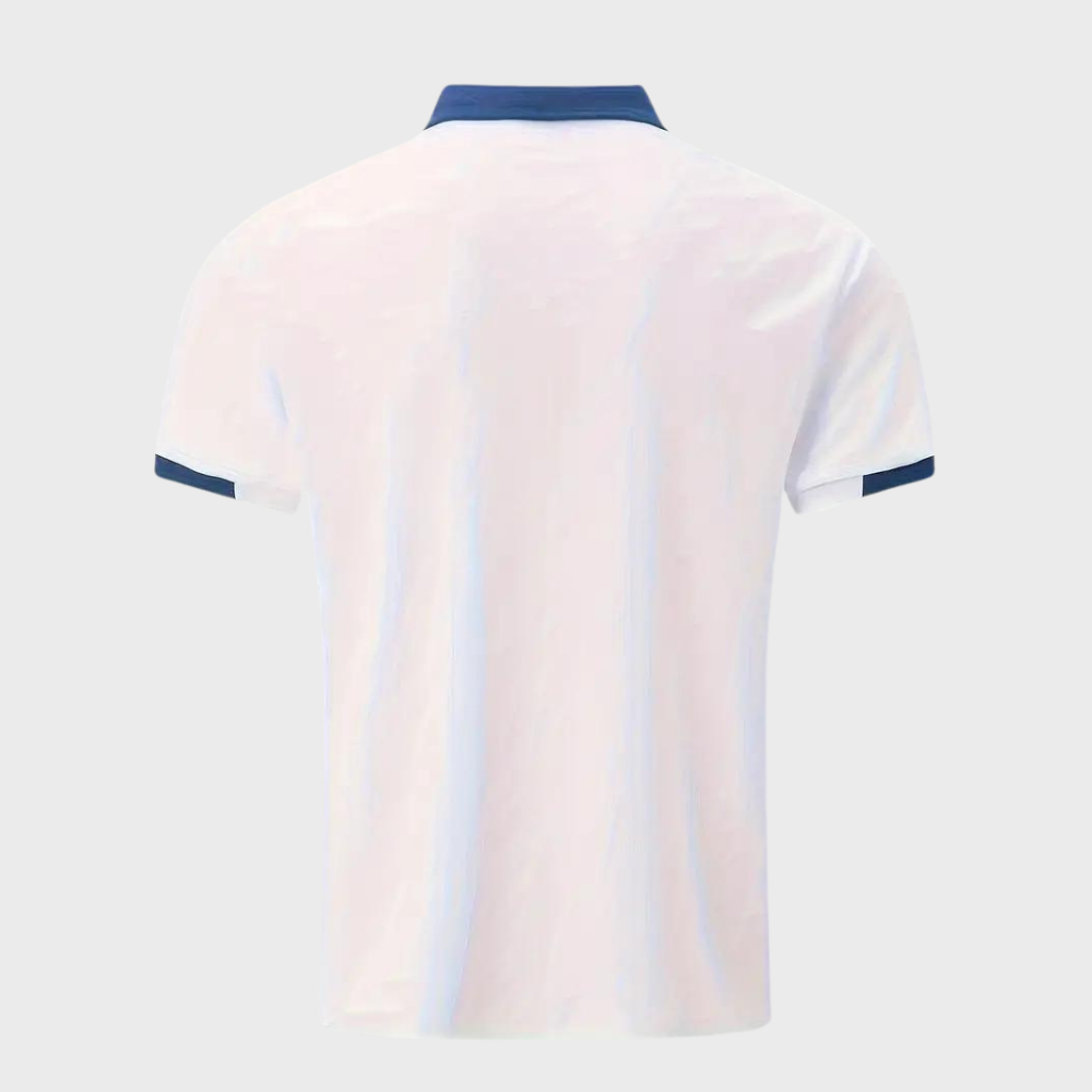 Men's Polo Top | Collared Short Sleeve Button Pocket