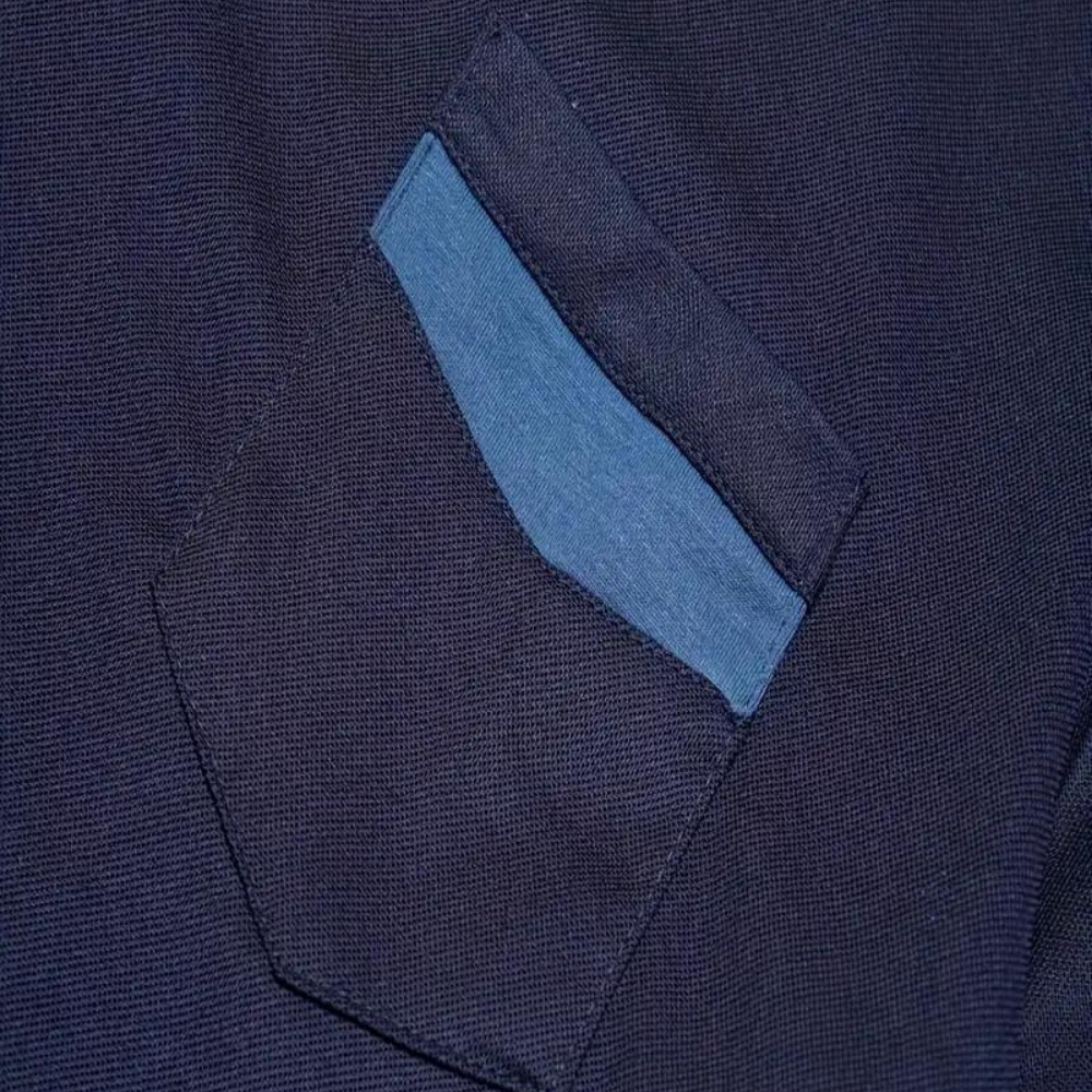 Men's Polo Top | Collared Short Sleeve Button Pocket