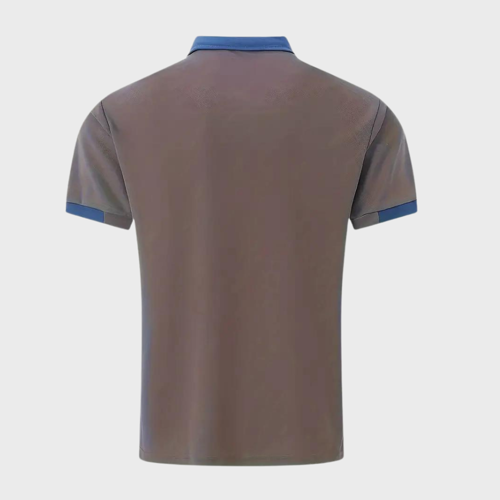 Men's Polo Top | Collared Short Sleeve Button Pocket