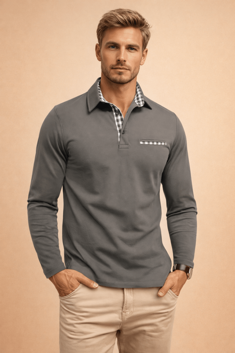 Men's Corporate Polo Shirt | Long Sleeve Collared Polo