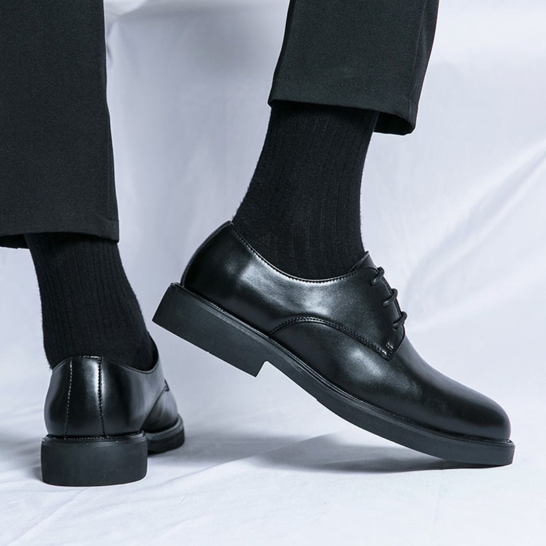 Men's Shoes Dress | Leather Oxford Lace-Up Platform