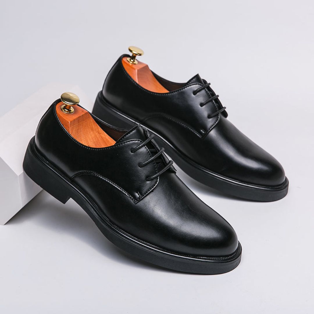 Men's Shoes Dress | Leather Oxford Lace-Up Platform