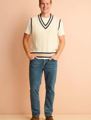 Ronald | Men's V-Neck Vest | Sleeveless 0