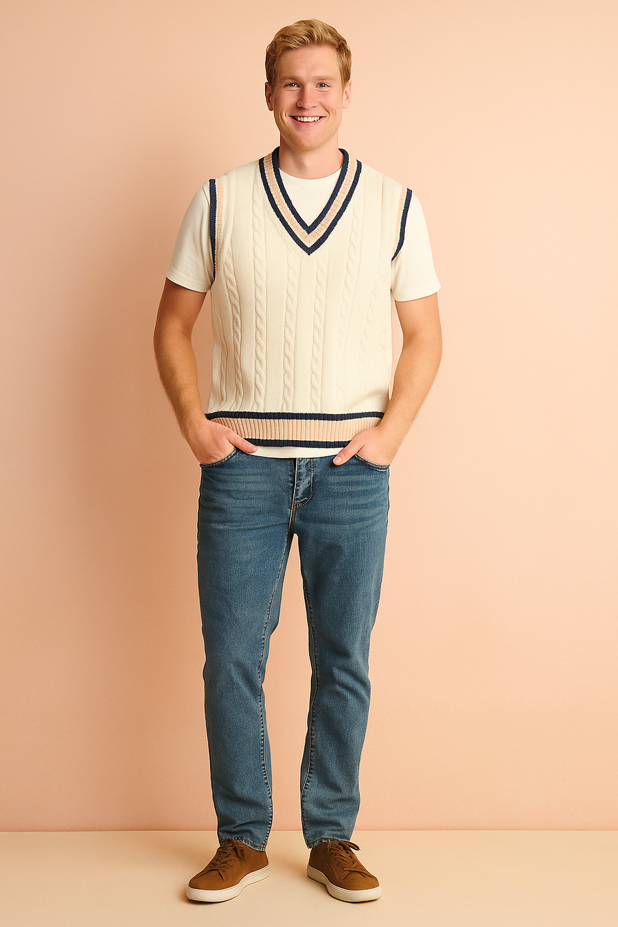 Ronald | Men's V-Neck Vest | Sleeveless 0