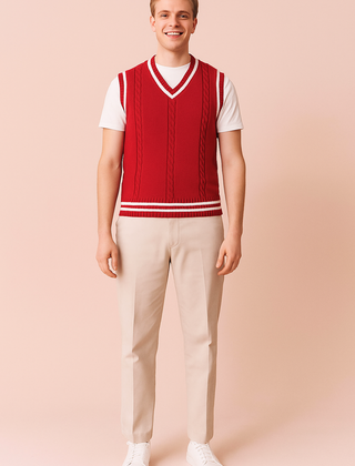 Ronald | Men's V-Neck Vest | Sleeveless 1