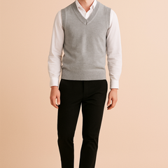 Ronald | Men's V-Neck Vest | Sleeveless 2
