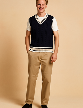 Ronald | Men's V-Neck Vest | Sleeveless 3