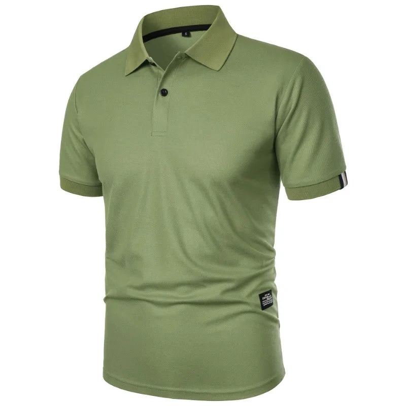 Men's Polo Top | Short-Sleeve Collar Knit Breathable