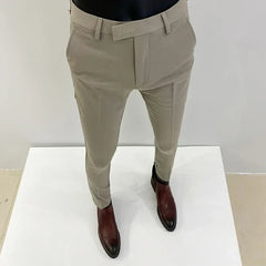 Men's Dress Pants | Slim Fit Tapered Wool Blend
