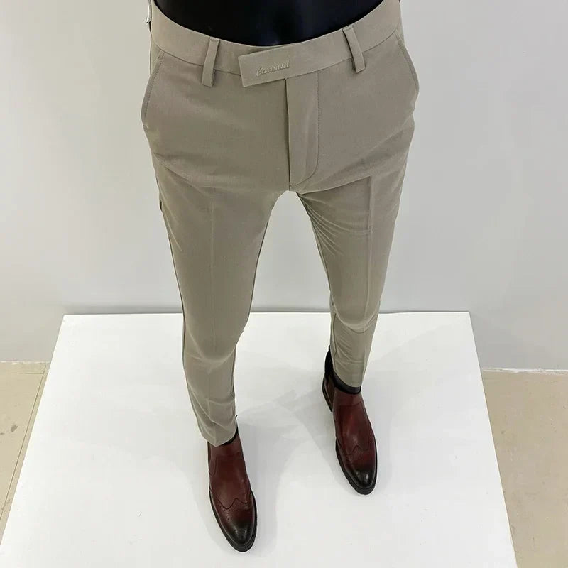 Men's Dress Pants | Slim Fit Tapered Wool Blend