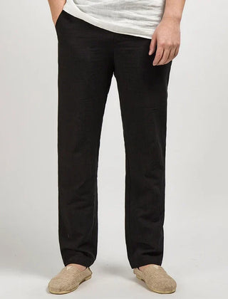 Men's High Waisted Pants | Relaxed Fit Linen Lightweight