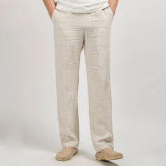Men's High Waisted Pants | Relaxed Fit Linen Lightweight