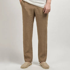 Men's High Waisted Pants | Relaxed Fit Linen Lightweight