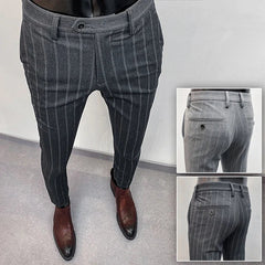 Men's Dress Pants | Slim Fit Tapered Wool Blend