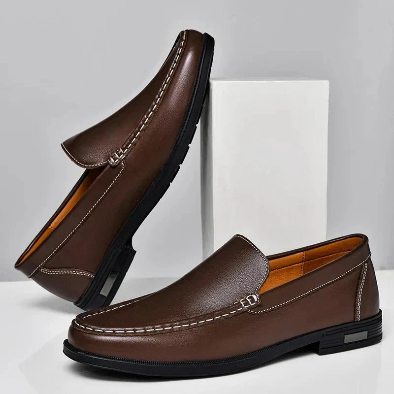 Black Loafer For Men | Slip-On Leather Comfort