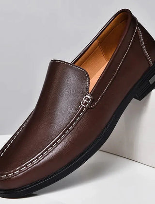 Black Loafer For Men | Slip-On Leather Comfort