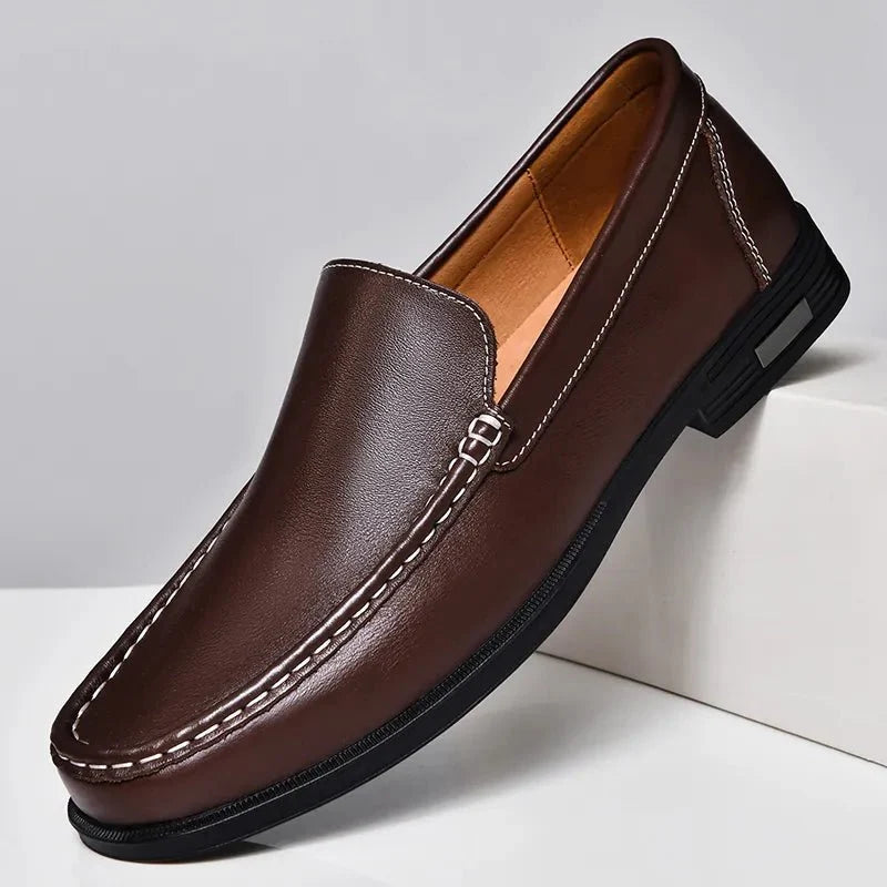 Black Loafer For Men | Slip-On Leather Comfort