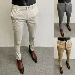 Men's Dress Pants | Slim Fit Tapered Wool Blend