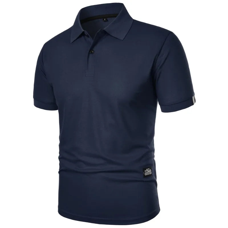 Men's Polo Top | Short-Sleeve Collar Knit Breathable