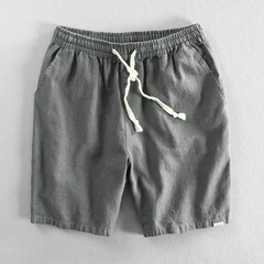 Men's Linen Shorts | Elastic Waist Drawstring Relaxed Fit
