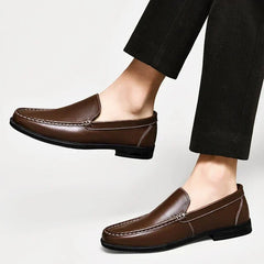 Black Loafer For Men | Slip-On Leather Comfort