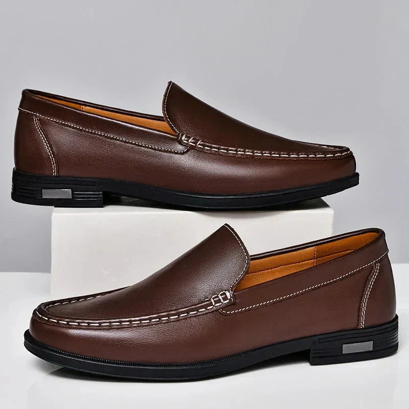 Black Loafer For Men | Slip-On Leather Comfort