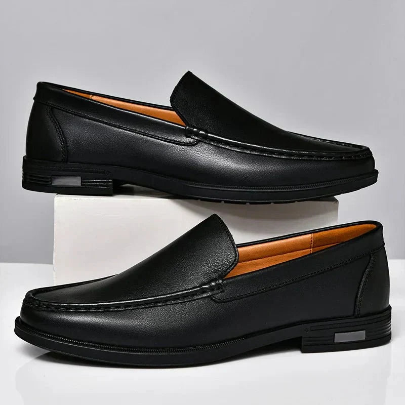 Black Loafer For Men | Slip-On Leather Comfort
