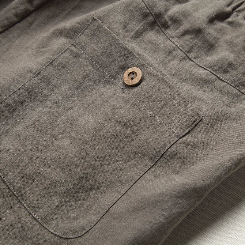Men's High Waisted Pants | Relaxed Fit Linen Lightweight