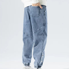 Men's Denim Jogger Jeans | Elastic Waist Tapered Leg Denim