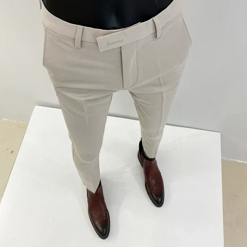 Men's Dress Pants | Slim Fit Tapered Wool Blend