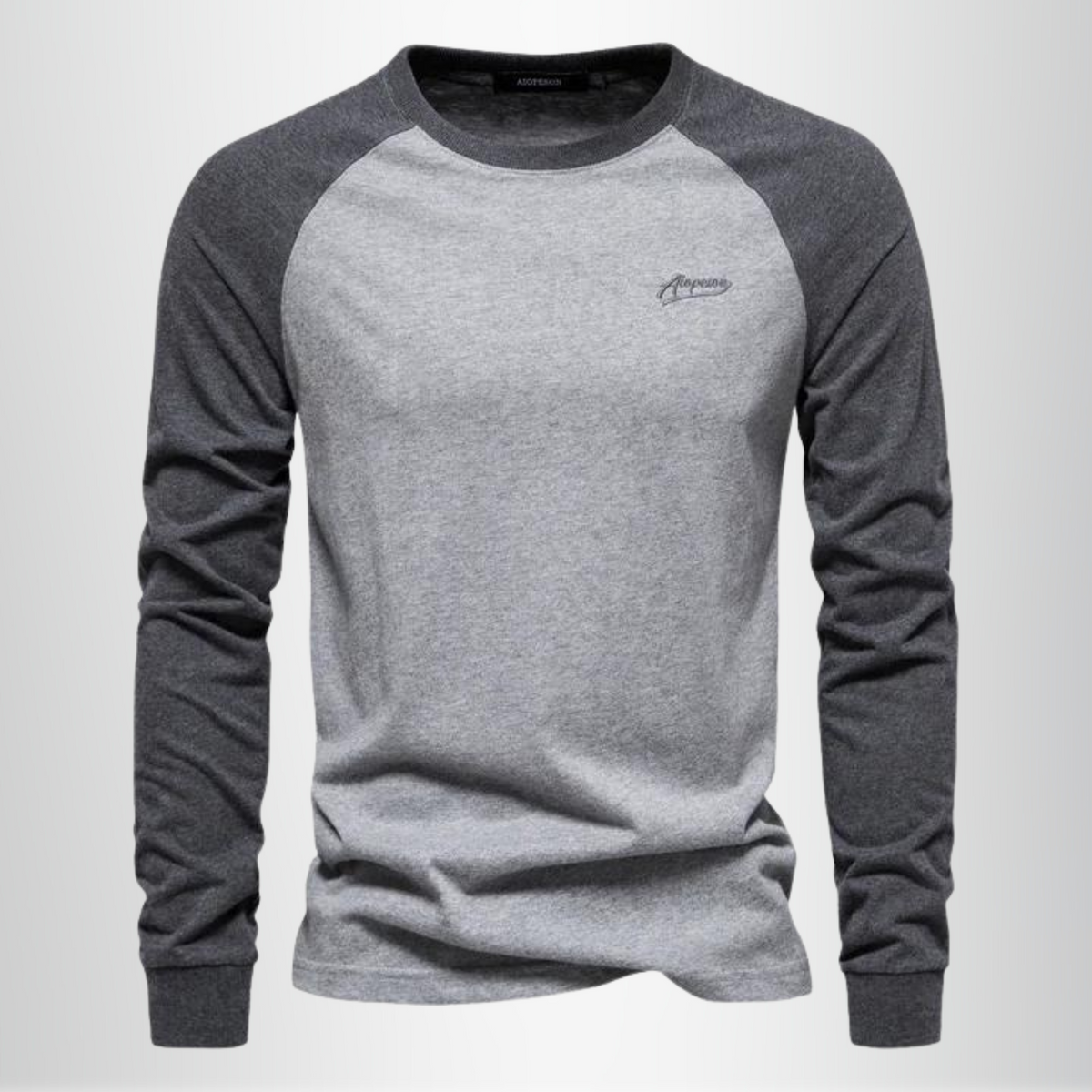 Men's Long Sleeve Henley | Raglan Crew Neck Knit