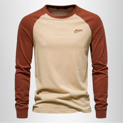 Men's Long Sleeve Henley | Raglan Crew Neck Knit