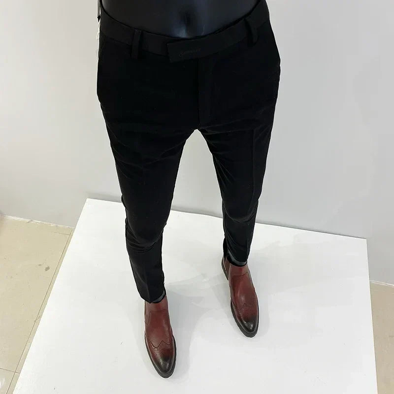 Men's Dress Pants | Slim Fit Tapered Wool Blend