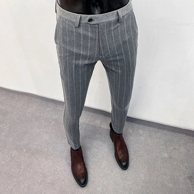 Men's Dress Pants | Slim Fit Tapered Wool Blend